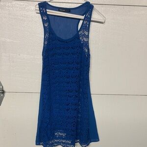 Oroblanco Royal Blue Crochet Tank Top or Dress